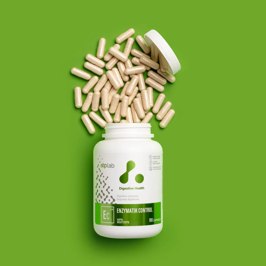ATP Lab : Enzymatik Control, 180 capsules.
