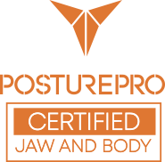 Badge Posturepro Certified, Jaw and Body.