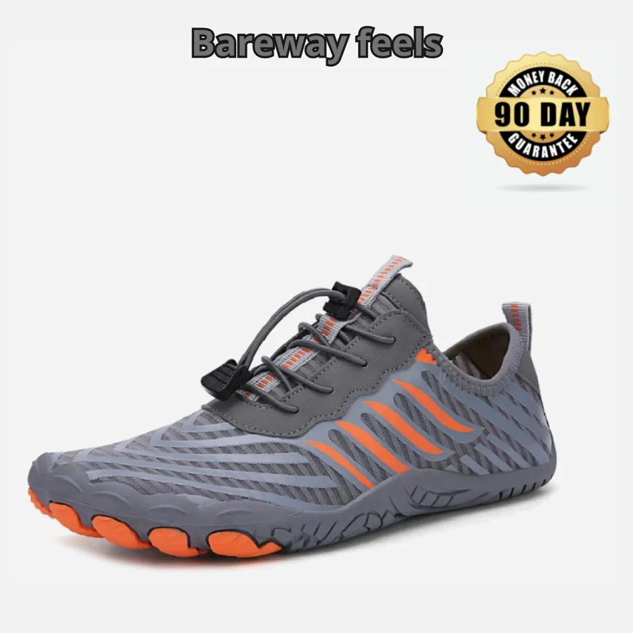 Chaussure Bareway Feels grise et orange du catalogue S3 Training.